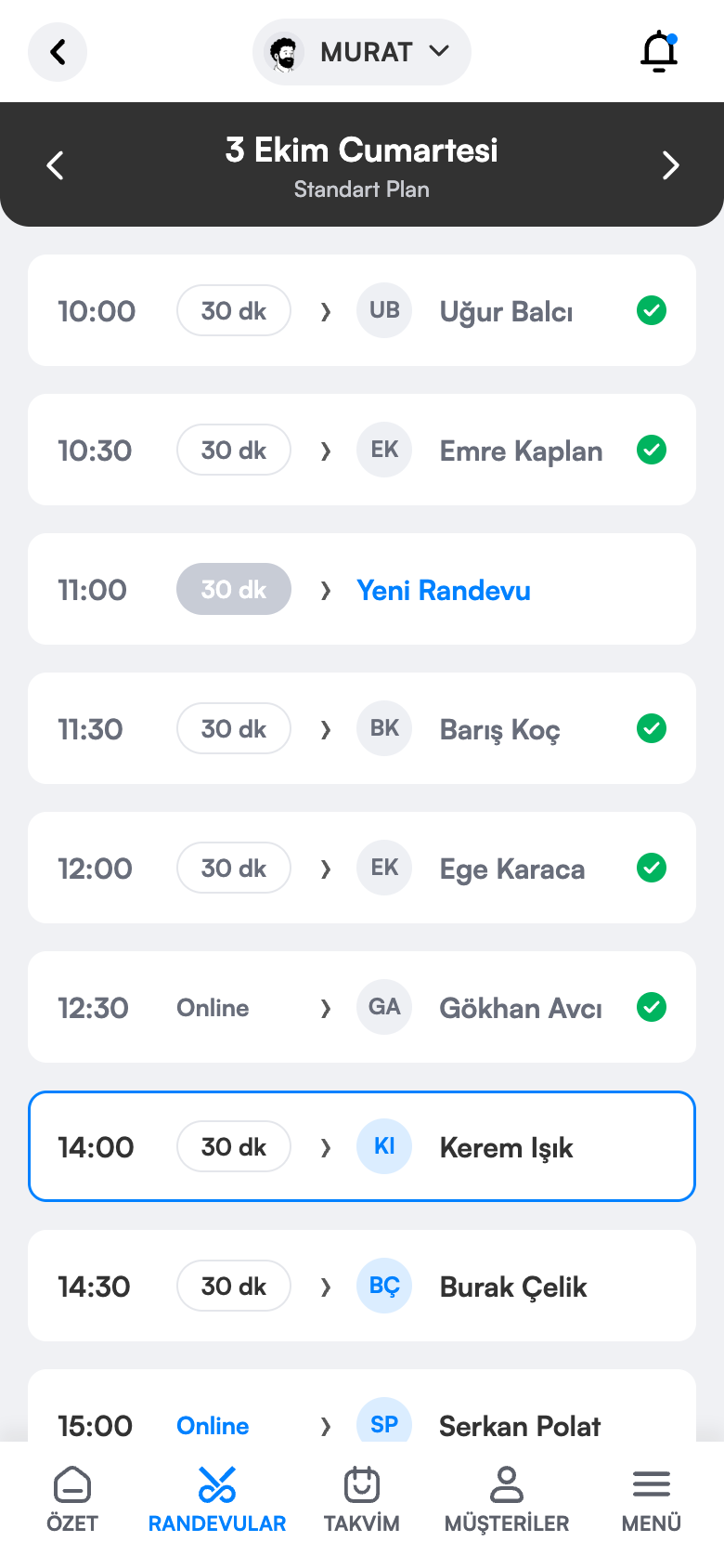 Web paneli telefon görünümü